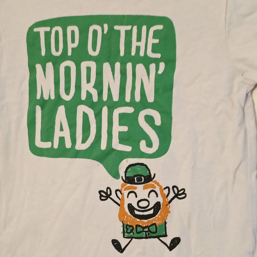 The Children's Place 4T White Leprechaun Tee